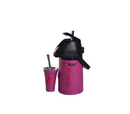 TERMO INDIO INOX SIMIL FUCSIA LOGO V+GUAMPA 1.3