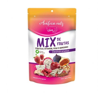 MIX DE FRUTAS ARABICA FOODS DESHIDRATADAS 50GR 