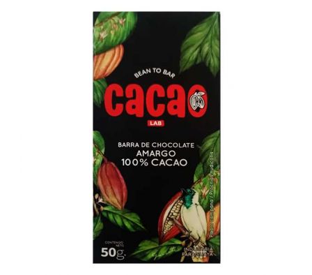 CHOCOLATE CACAO LAB 100% CACAO PAJARO CAMPANA 45GR
