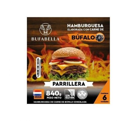 HAMBURGUESAS BUFABELLA PARRILLERA 6UN