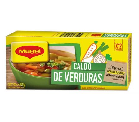 CALDO MAGGI VERDURAS 114GR 12CUB