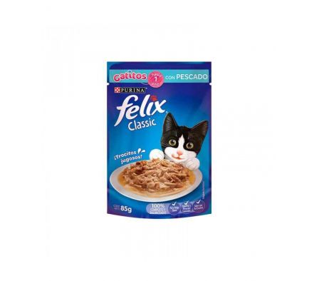 ALIMENTO PARA GATITOS FELIX SENSACIONES PESCADO EN