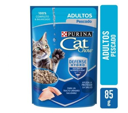 ALIMENTO PARA GATO CAT CHOW PESCADO ADULTOS 85G