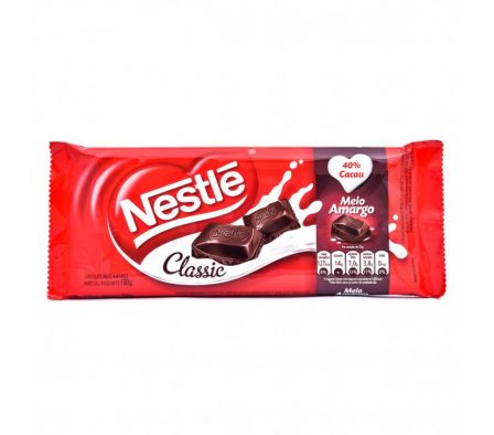 CHOCOLATE NESTLE CLASSIC MEDIO AMARGO TABLETA 100G