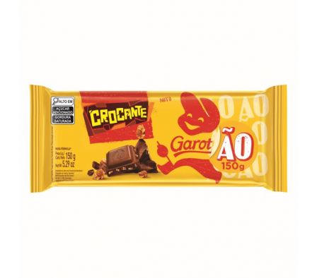 TABLETA GAROTO CROCANTE CHOCOLATE  150GR
