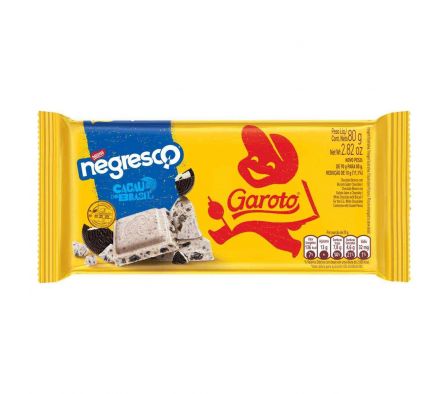 CHOCOLATE GAROTO NEGRESCO 80GR