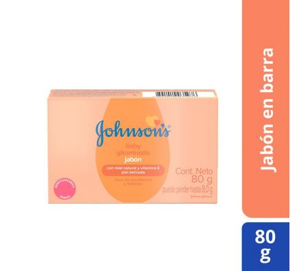 JABON TOC. BEBE JOHNSON GLICERINADO 80GR