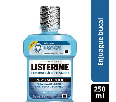 ENJUAGUE BUCAL LISTERINE ANTI SARRO ZERO 250ML