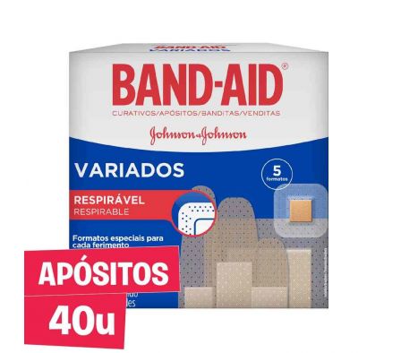 CURITA BAND-AID FORMATOS VARIADOS 30un