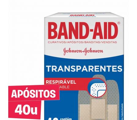CURITA BAND-AID TRANSPARENTE 40UN
