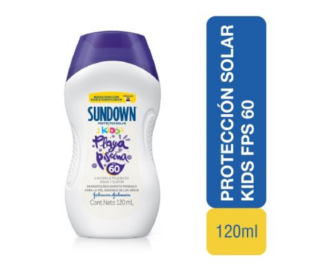 BLOQUEADOR SOLAR SUNDOWN KIDS FPS60 120ML