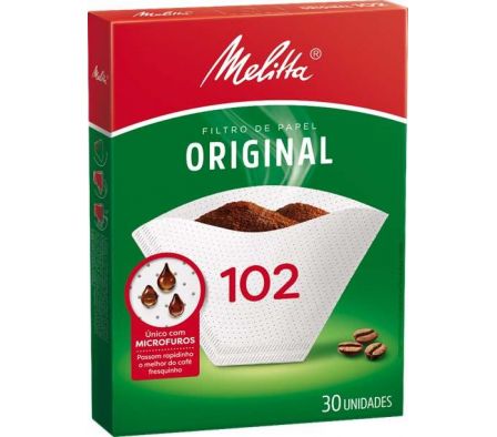 FILTRO P/CAFE MELITTA PAPEL 102 30UN