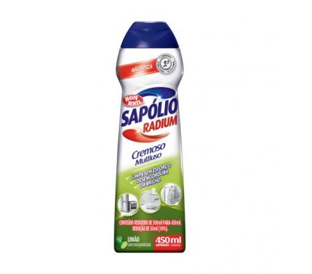 LIMPIADOR SAPOLIO RADIUM CREM C/LIMON 450ML