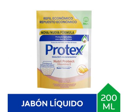 JABON LIQ.PROTEX REFIL VITAMINA E 200 ML