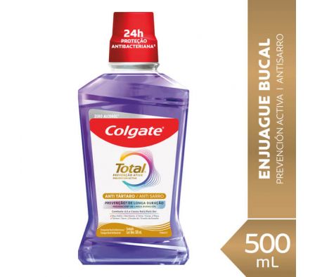 ENJUAGUE BUCAL COLGATE TOTAL ANTI-TARTARO 500 ML
