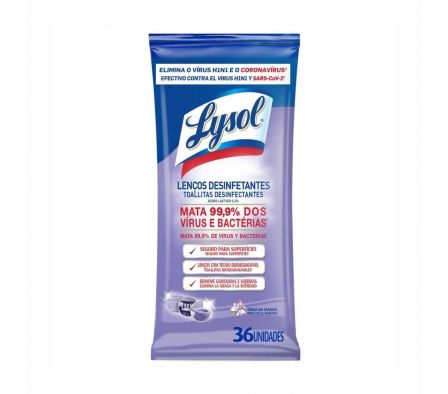 TOALLITA DESINFECTANTE LYSOL BRISA DE MAÑANA 36UN
