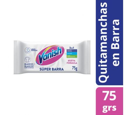 JABÓN VANISH QUITAMANCHAS WHITE 75GR