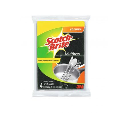 ESPONJA SCOTCH BRITE MULTIUSO PROMO 4X3