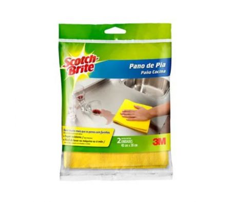 PAÑO 3M SCOTCH BRITE 37CMx40CM C.2UN