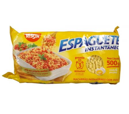FIDEO INSTANTANEO NISSIN ESPAGHETTI 500GR