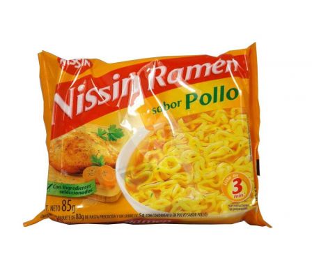 FIDEO INSTANANEO NISSIN LAMEN POLLO 85GR