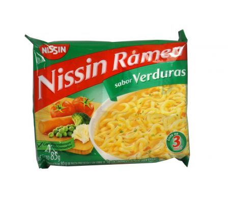 FIDEO INSTANTADEO NISSIN VERDURAS 85GR