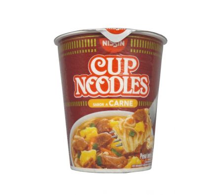 FIDEO INSTANTANEO NISSIN CUP NOODLES CARNE 64GR