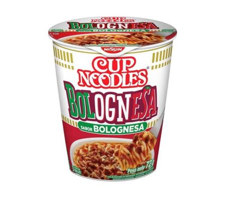 FIDEO INSTANTANEO NISSIN CUPNOODLES BOLOGNESA 72GR