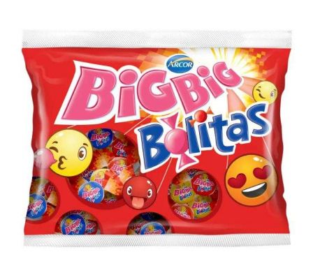 CHICLETE BIG BIG BOLITAS PACOTE 252G