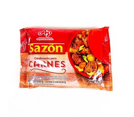 CONDIMENTO SAZON AJINOMOTO ROJO EN POLVO 60GR
