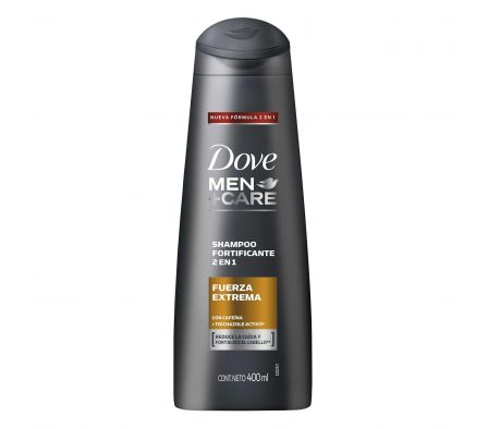 SHAMPOO DOVE FUERZA EXTREMA 2 EN 1 400ML