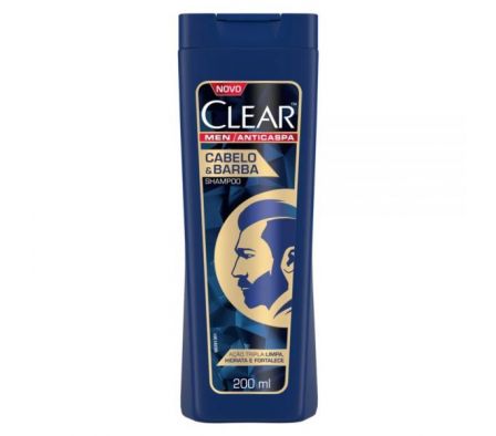 SHAMPOO CLEAR MEN CABELLO BARBA 200ML