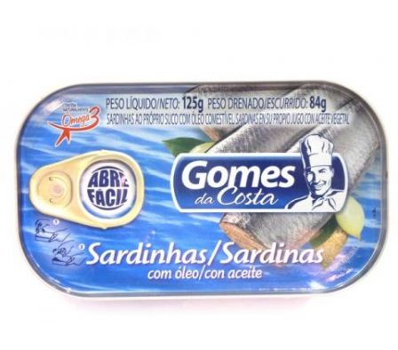 SARDINA GOMES DA COSTA E/ACEITE 125GR