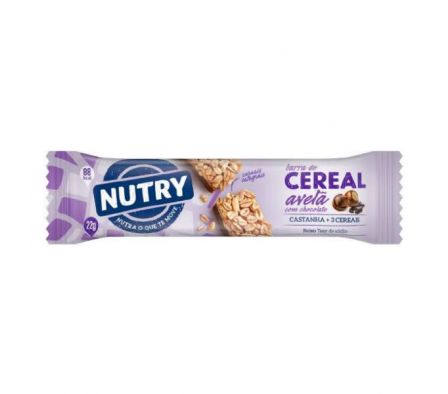 BARRA DE CEREAL NUTRY AVELLA C/CHOCOLATE 22GR