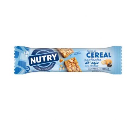 BARRA DE CEREAL NUTRY CASTANHA C/CHOCO 22GR