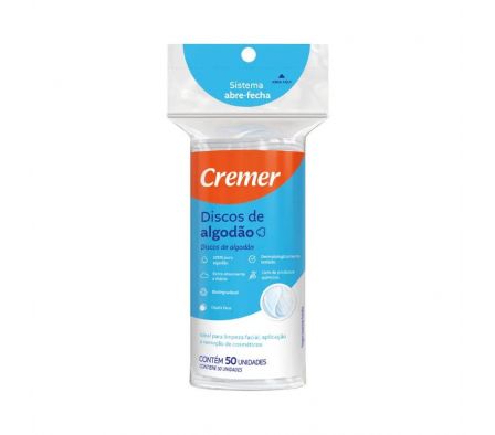 ALGODON CREMER DISCO 50 UNIDADES
