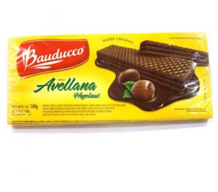 WAFFER BAUDUCCO CHOCOLATE C/AVELLANA 140GR
