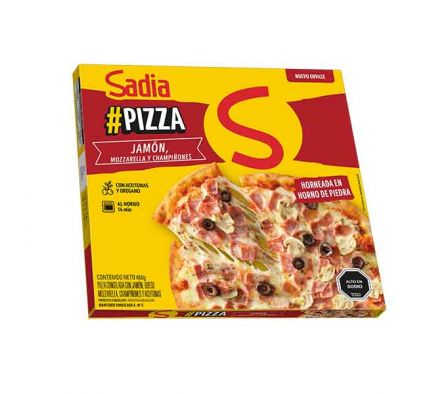 PIZZA SADIA CHAMPIGNON JAMON Y QUESO 460GR