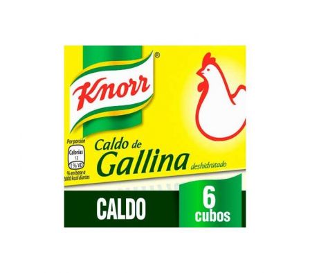 CALDO DE GALLINA KNORR 6CUBOS 57GR
