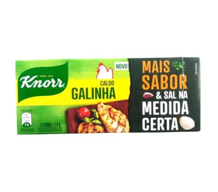 CALDO DE GALLINA KNORR 12CUBOS 114GR