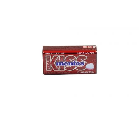 CHICLE MENTOS KISS MORANGO 35GR