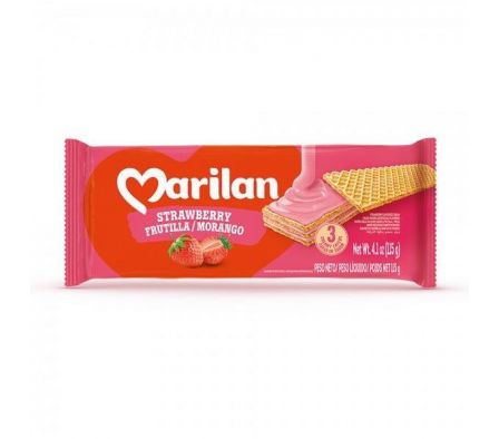 WAFFER MARILAN FRUTILLA 115GR