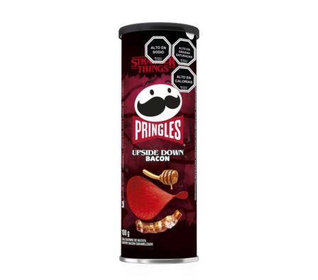 PAPAS FRITAS PRINGLES UPSIDE DOWN BACON 100GR