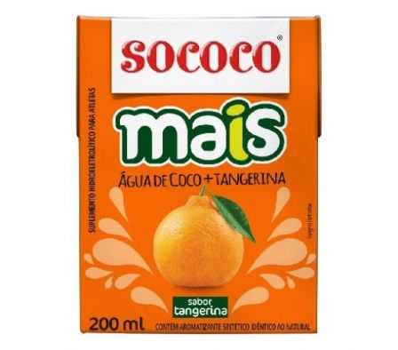 AGUA DE COCO SOCOCO MANDARINA 200ML