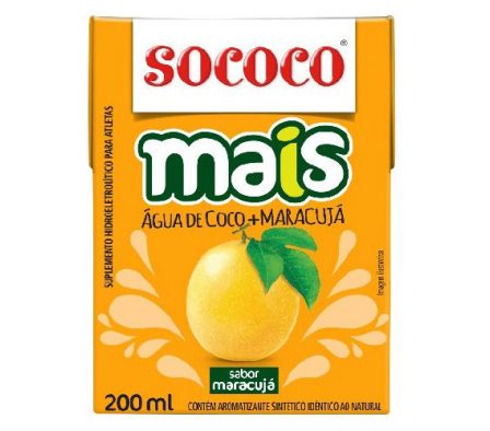 AGUA DE COCO SOCOCO MBURUCUYA 200ML