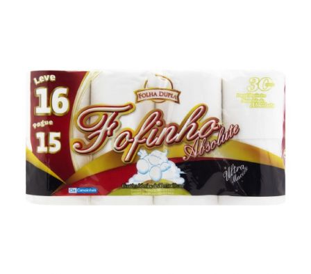 PAPEL HIGIENICO FOFINHO ABSOLUTE HD 30 MTS 16UN