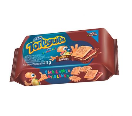 GALLETITAS TORTUGUITA RELLENA DE CHOCOLATE 43GR