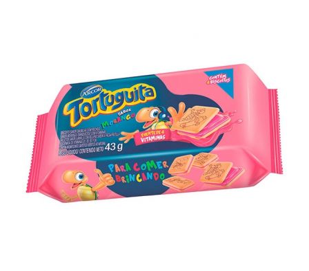 GALLETITAS TORTUGUITA RELLENA DE FRUTILLA 43GR