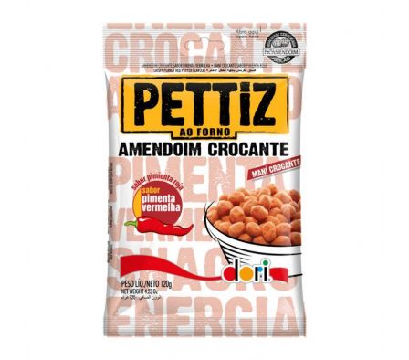 MANI PETTIZ CROCANTE PIMIENTA ROJA  120G