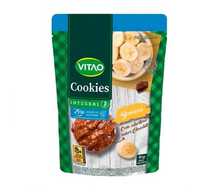 COOKIES VITAO ZERO BANANA COB.CHOCOLATE 150GR